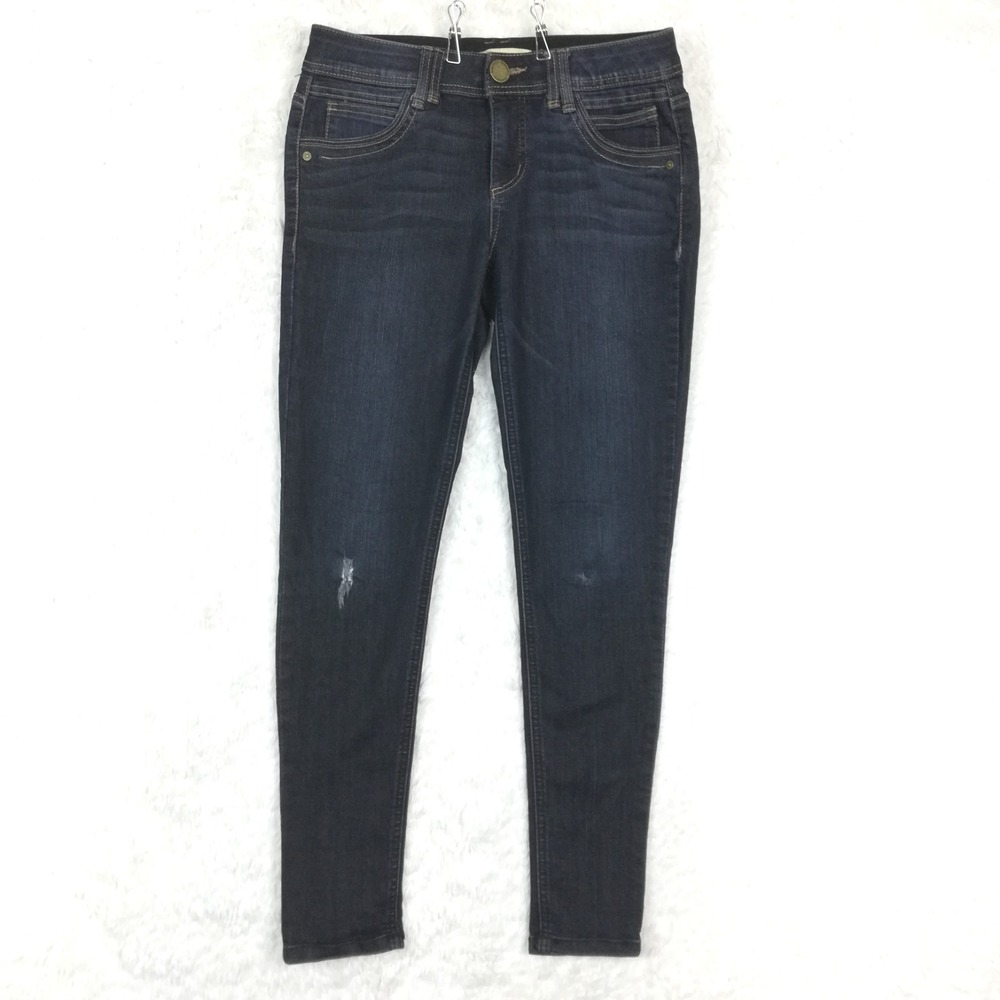 Democracy Womens‎ Jeans "Ab"technology Skinny Blue Denim Mid Rise Dark Wash 4
